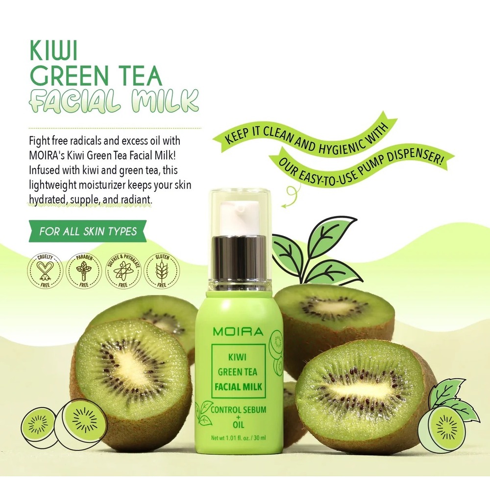 MOIRA Facial Milk Kiwi Green Tea Hydrating